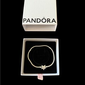 New Pandora Sterling Silver Star Bracelet.